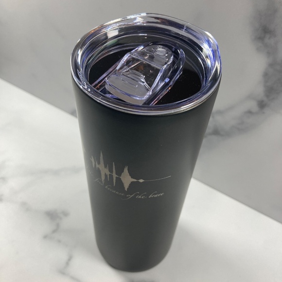 Land Of The Free Because Of The Brave Soundwave 20oz Tumbler - Picture 4 of 5